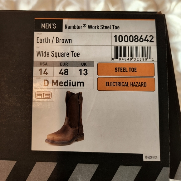 Ariat Other - Ariat rambler steel toe